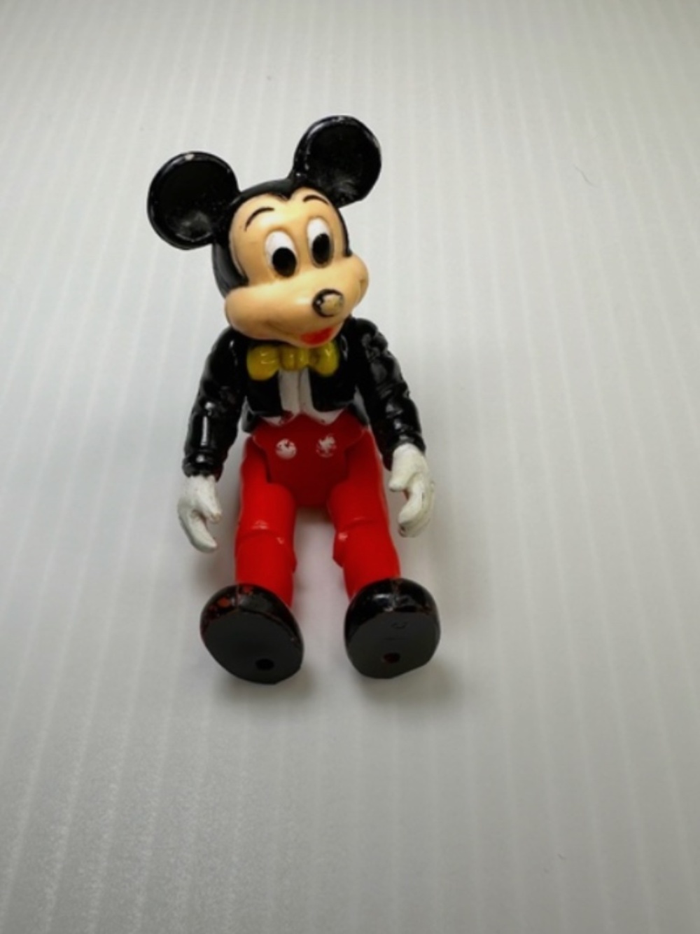 Vintage Rare Mickey Mouse 2.5" Jointed Miniature Action Figure